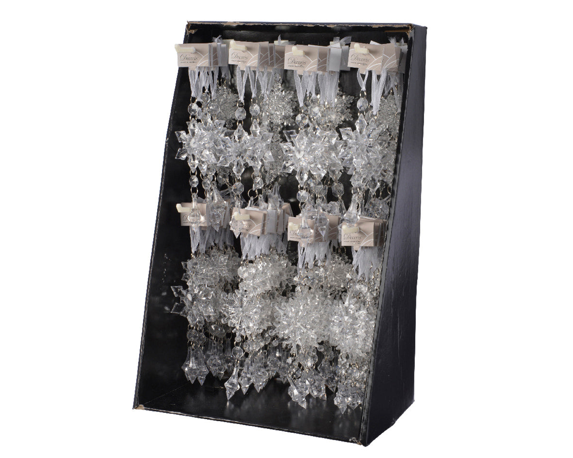 Homesmiths Snowflake Acrylic Drops And Beads Transparent