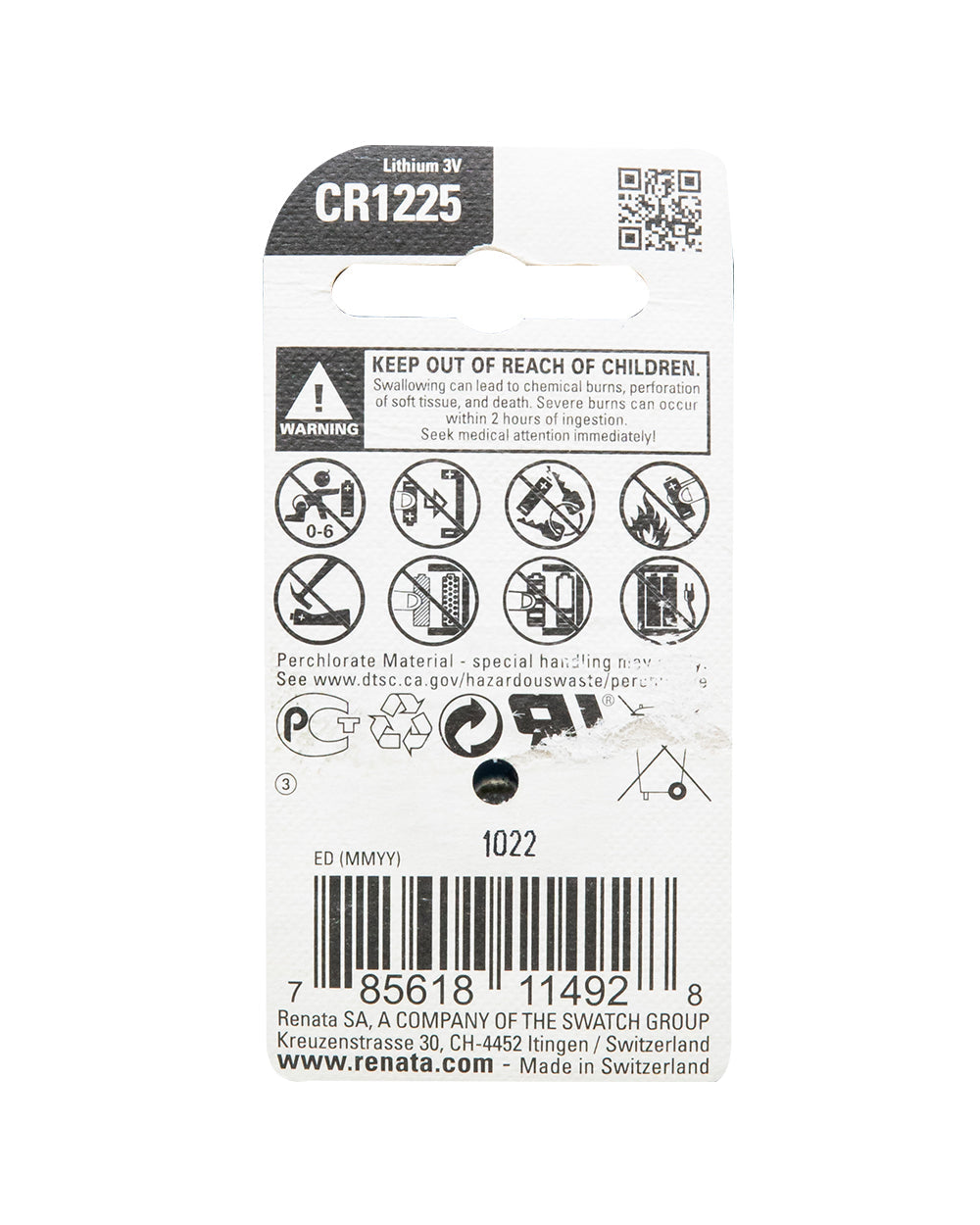 Renata Battery CR1225