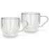 Fissman Set of 2 Double Wall Cups 90ML Borosilicate Glass