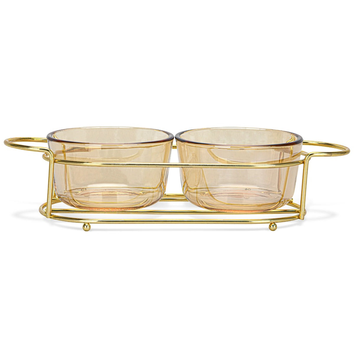 Fissman Set Of 2 Bowls 26 X 10.5 X 5.7 cm With Metal Stand