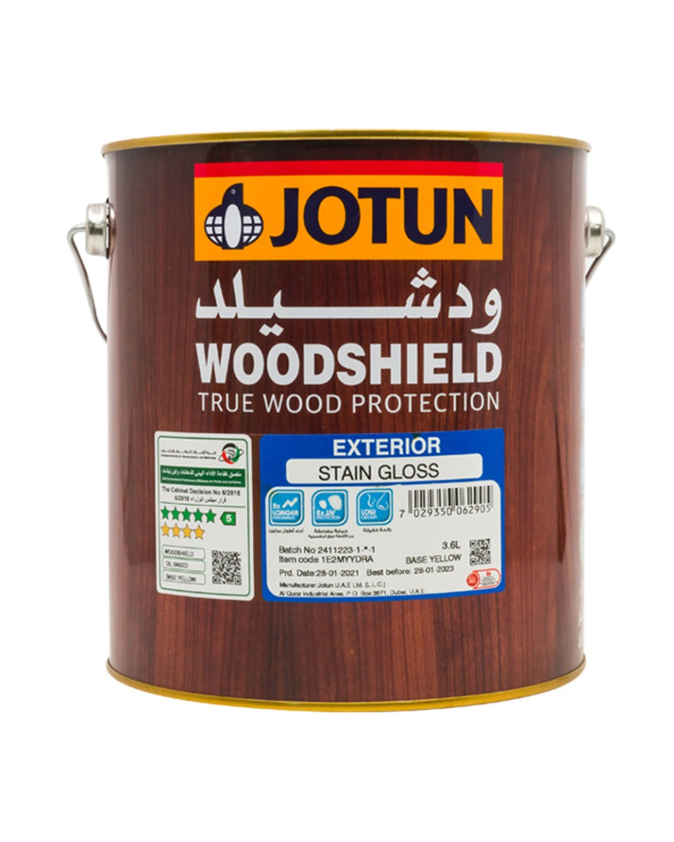 Woodshield Stain Gloss Exterior 3.6L Base Yellow