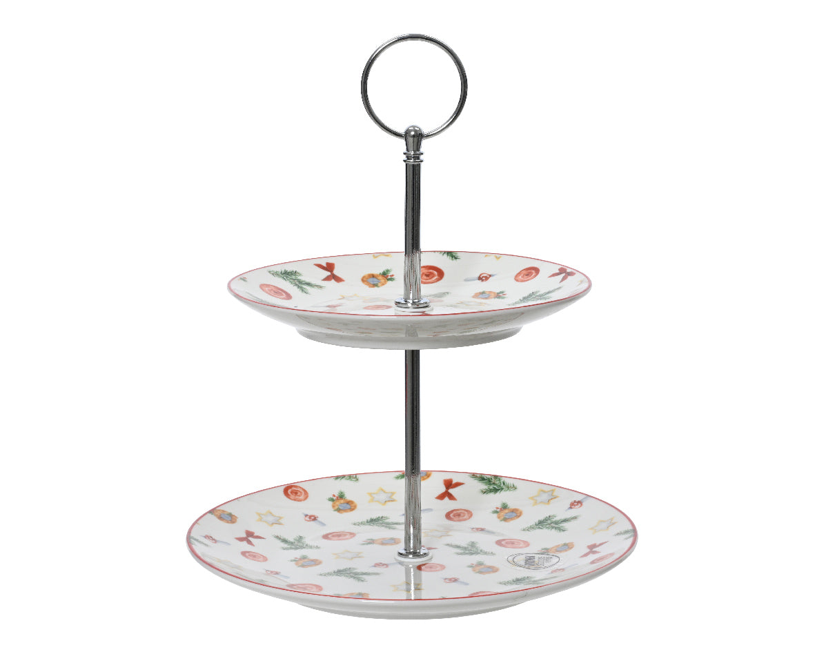 Homesmiths Etagere Porcelain Round Decal Pattern