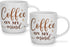 Fissman Set Of 2 Mugs 310ML Coffee On My Mind