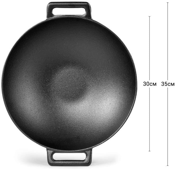 Fissman Wok 30.6 x 8cm / 3.1L Cast Iron