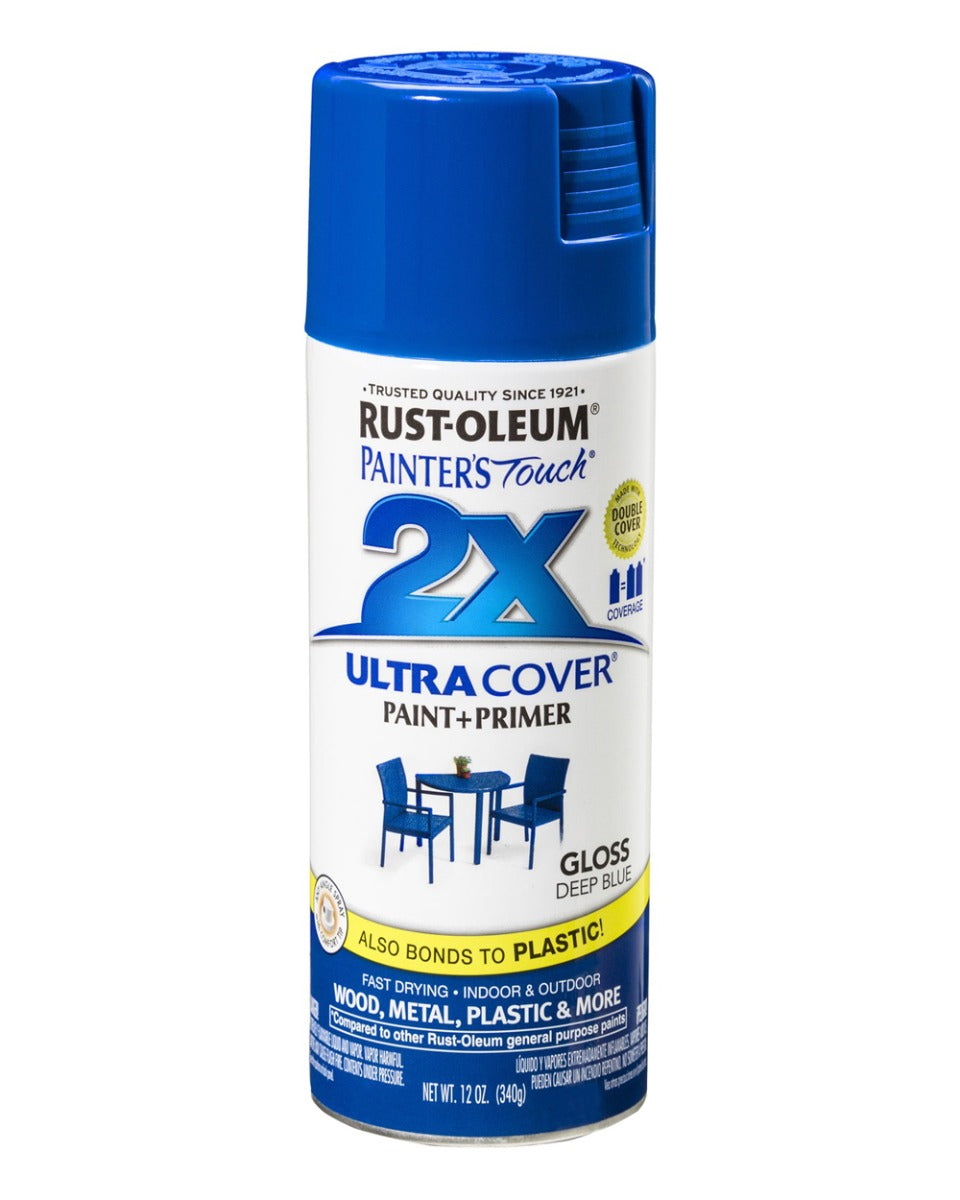 RustOleum PT 2X Ultra Cover Gloss Deep Blue 12Oz