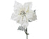 Homesmiths Poinsettia On Stem Flocked White