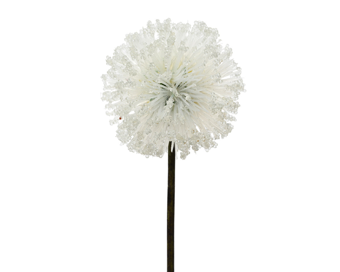 Homesmiths Flower On Stem Plastic White