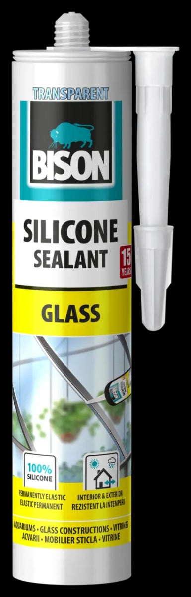 Bison Silicone Glass Transparent 280ML