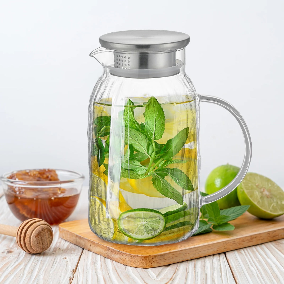 Fissman Jug 1500ML Borosilicate Glass With Filter