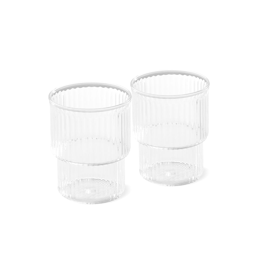Fissman 2 Pieces Tumbler Glasses 370ML  Borosilicate Glass
