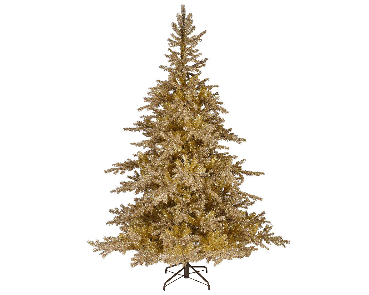 Homesmiths Tiffany Fir Glitter Gold 210cm