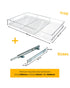 Tansel Pantry Pull Out Drawer with Slides L 796 x H 100 x W 485 mm