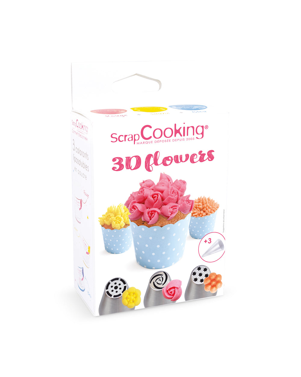 Scrapcooking 3D Flower Piping Tip Kit