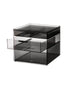 Sarrah Tanno RPET 3 Drawer Cosmetic Organizer Tall Matte Black
