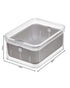 Interdesign Crisp Berry Bin 6.5 x 8.5 x 3.75 Inch Clear& Grey