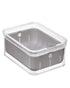 Interdesign Crisp Berry Bin 6.5 x 8.5 x 3.75 Inch Clear& Grey