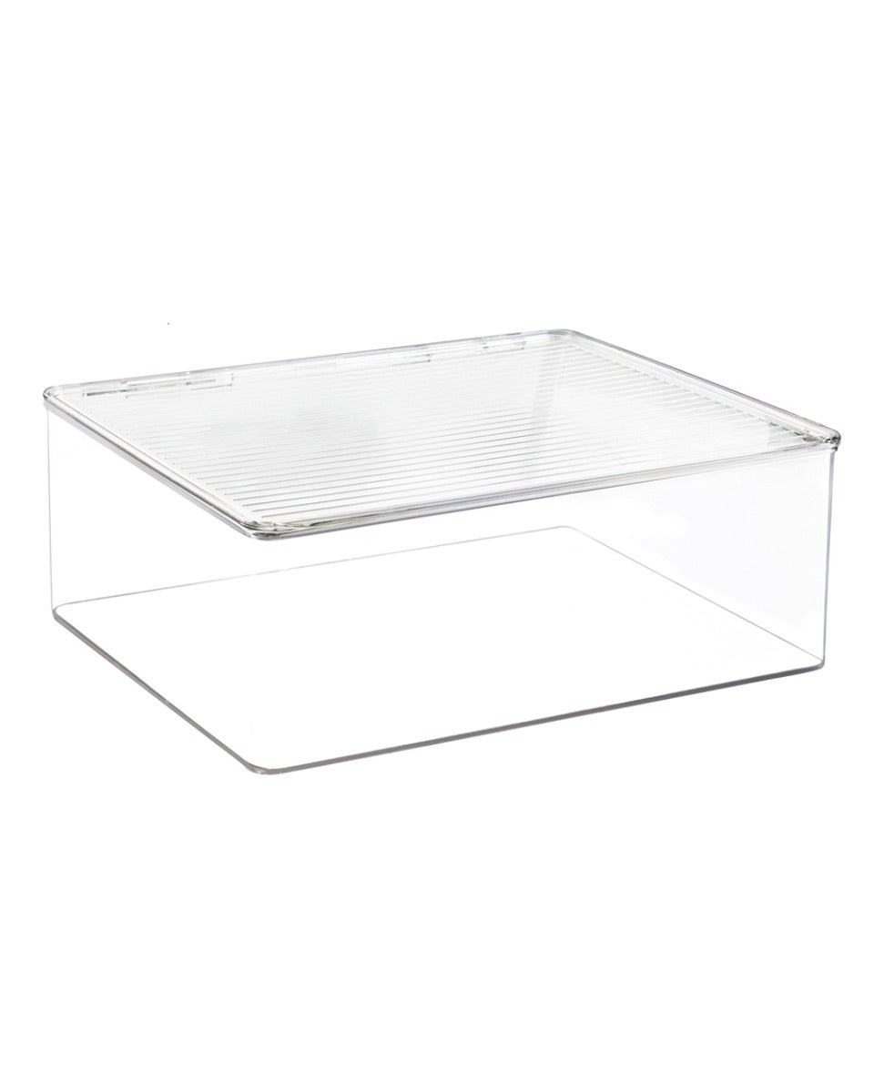 Interdesign Kitchen Binz Stackable Box 11.3 x 13.3 x 5 inch Clear