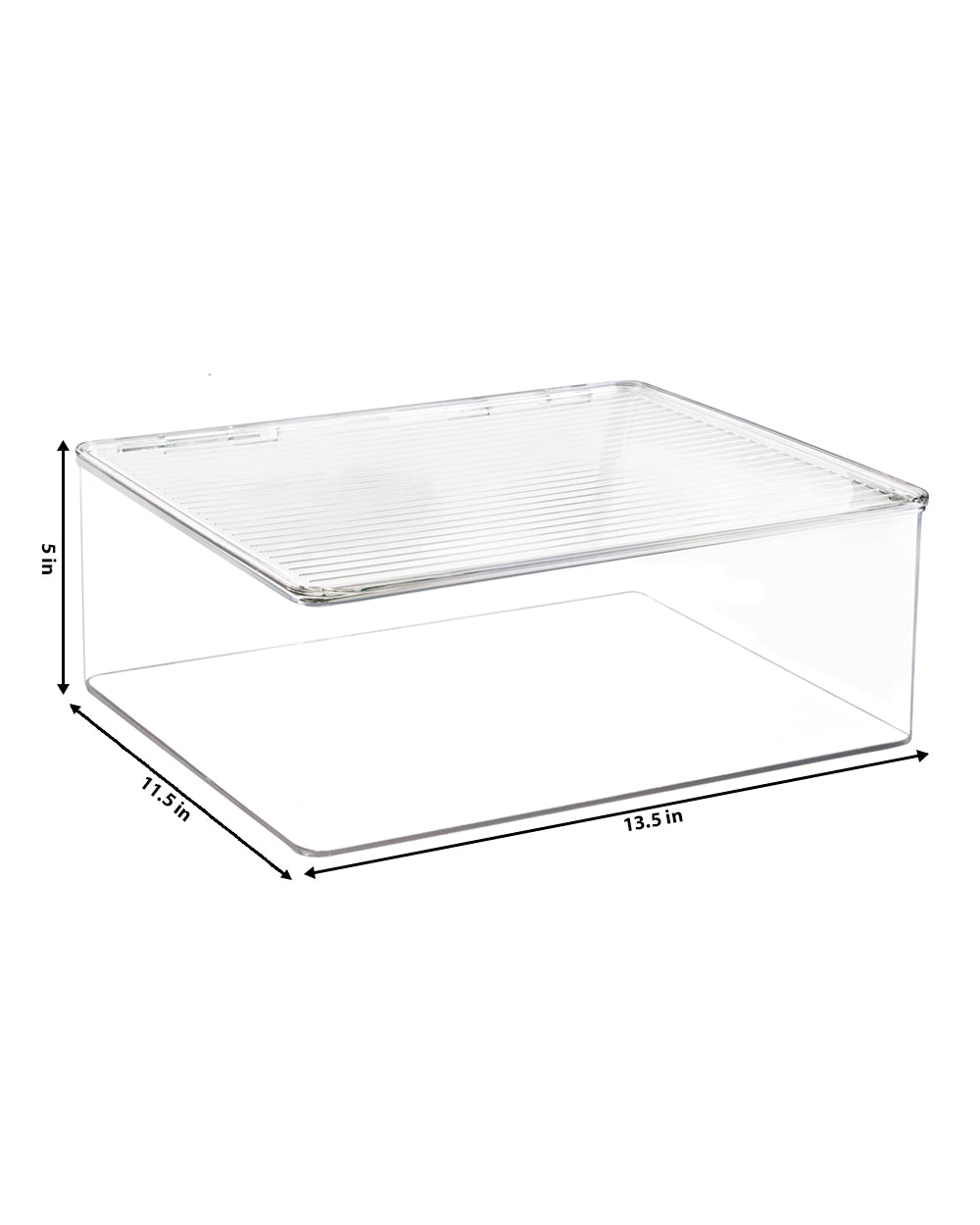 Interdesign Kitchen Binz Stackable Box 11.3 x 13.3 x 5 inch Clear