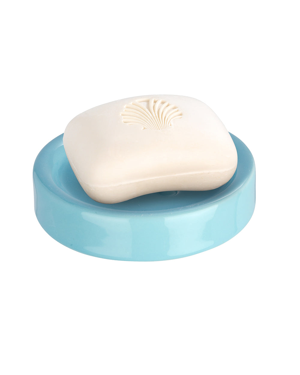 Wenko Ceramic Soap Dish Polaris Pastel Blue