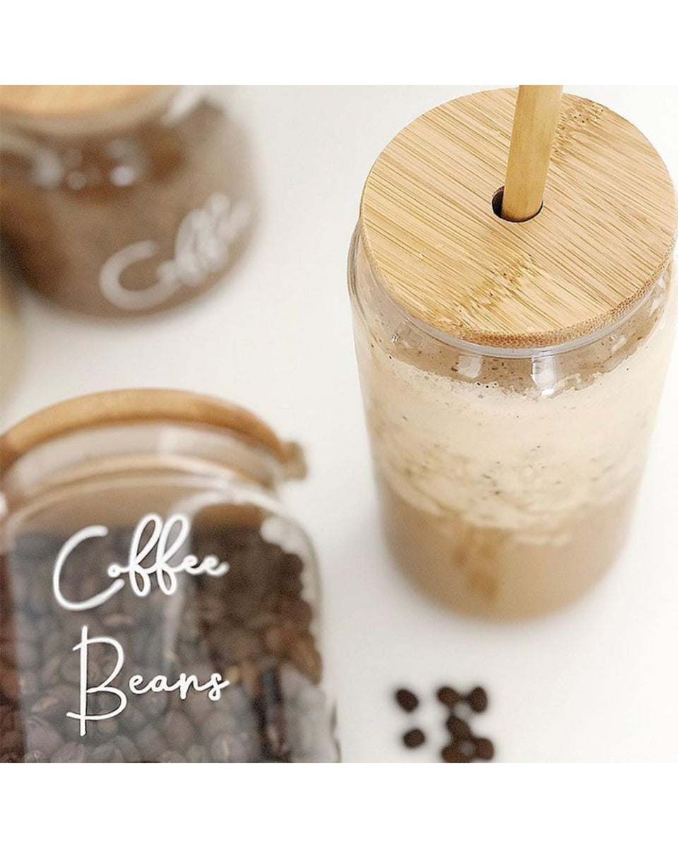 Little Storage Drinking Jar with Straw