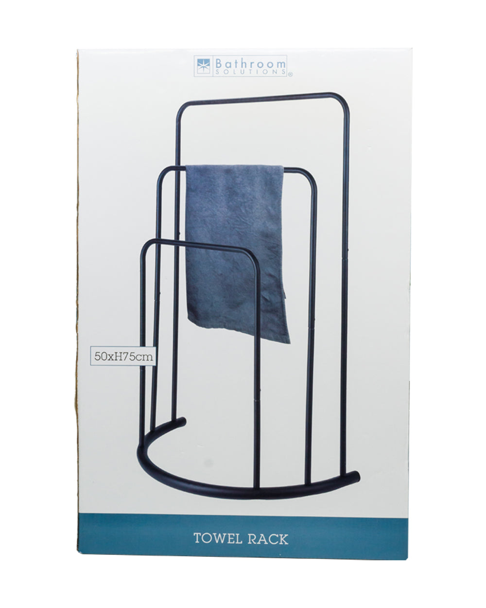 Homesmiths Towel Rack Metal Black