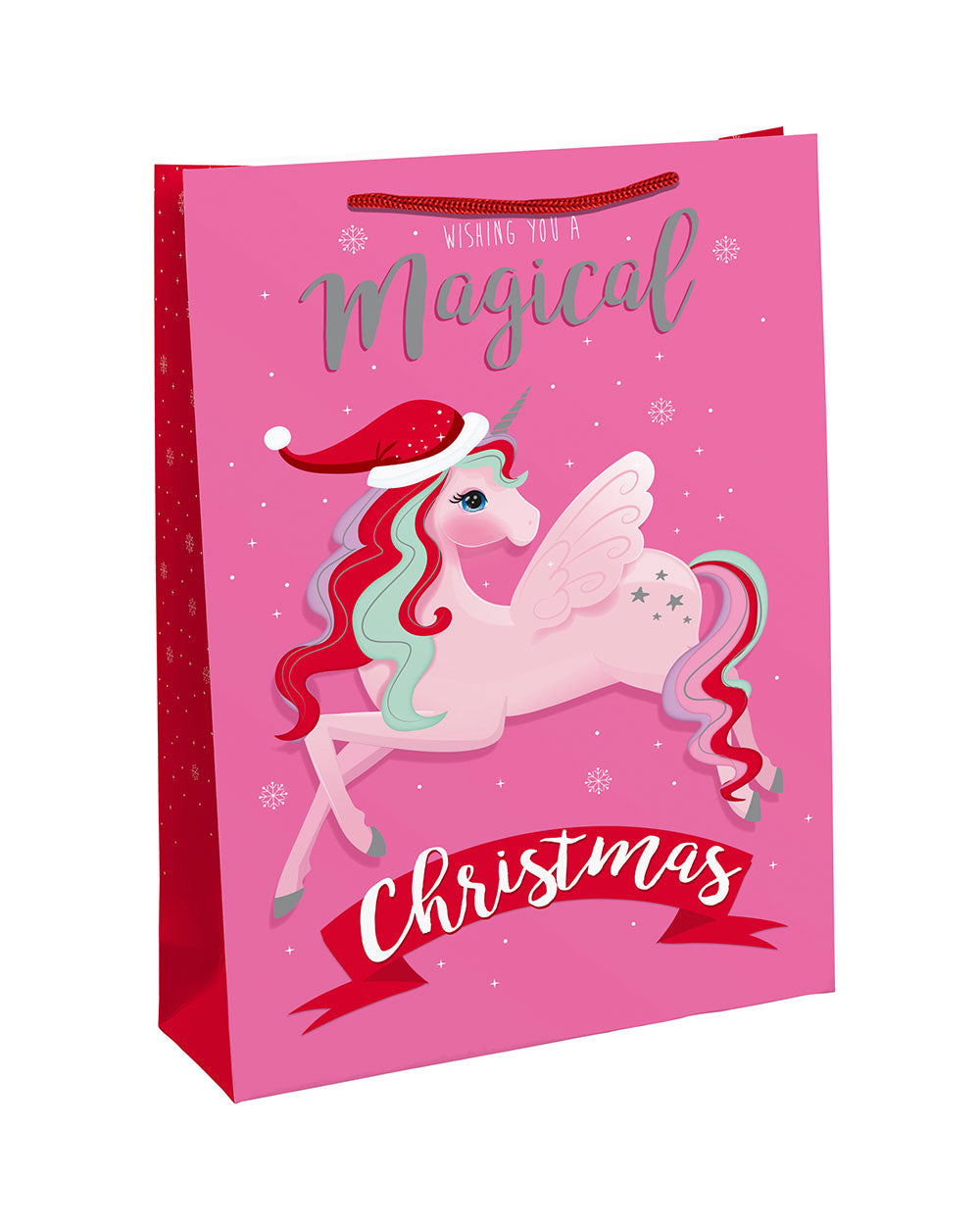 Homesmiths Christmas Unicorn Jumbo Pp Woven Bag
