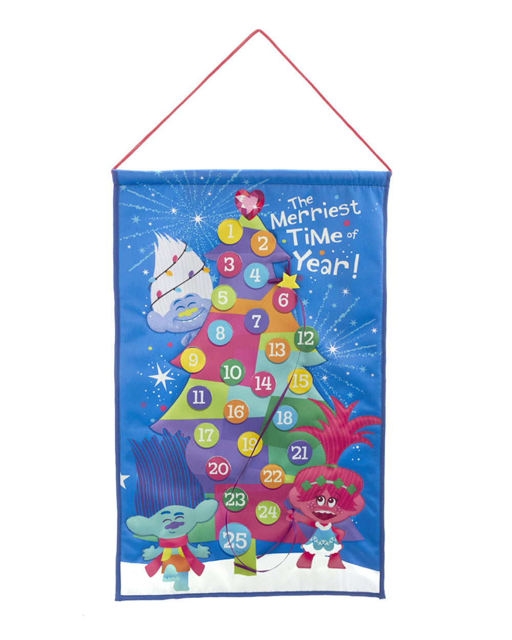 Homesmiths Christmas 19 inch Fabric Trolls Advent Calendar