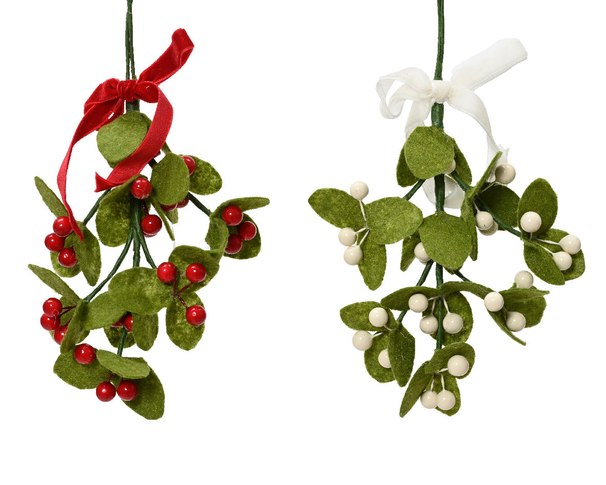 Homesmiths Mistletoe Hanging Felt Bow