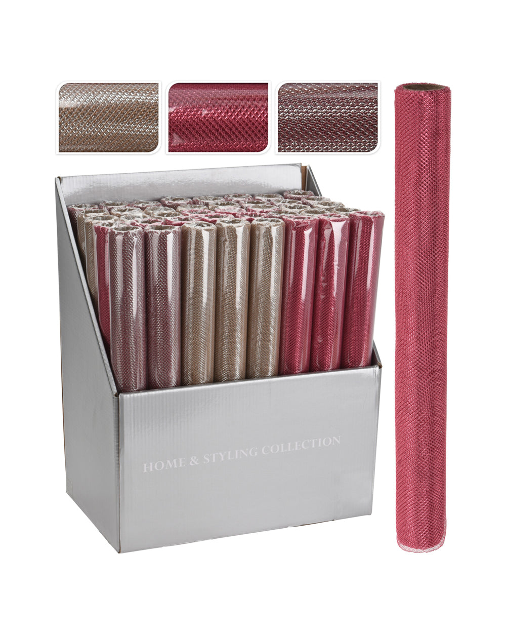 Homesmiths Deco Fabric Shiny 35 X 150 Cm 3 Design Assorted 1 Piece