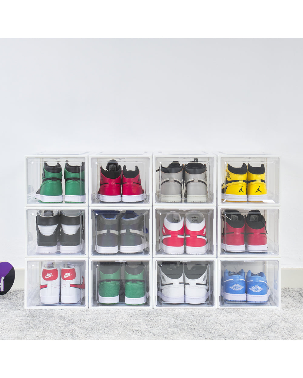 Kicks & Pumps Shoe Storage Box D35cm x W24cm x H19.5 cm Set of 3