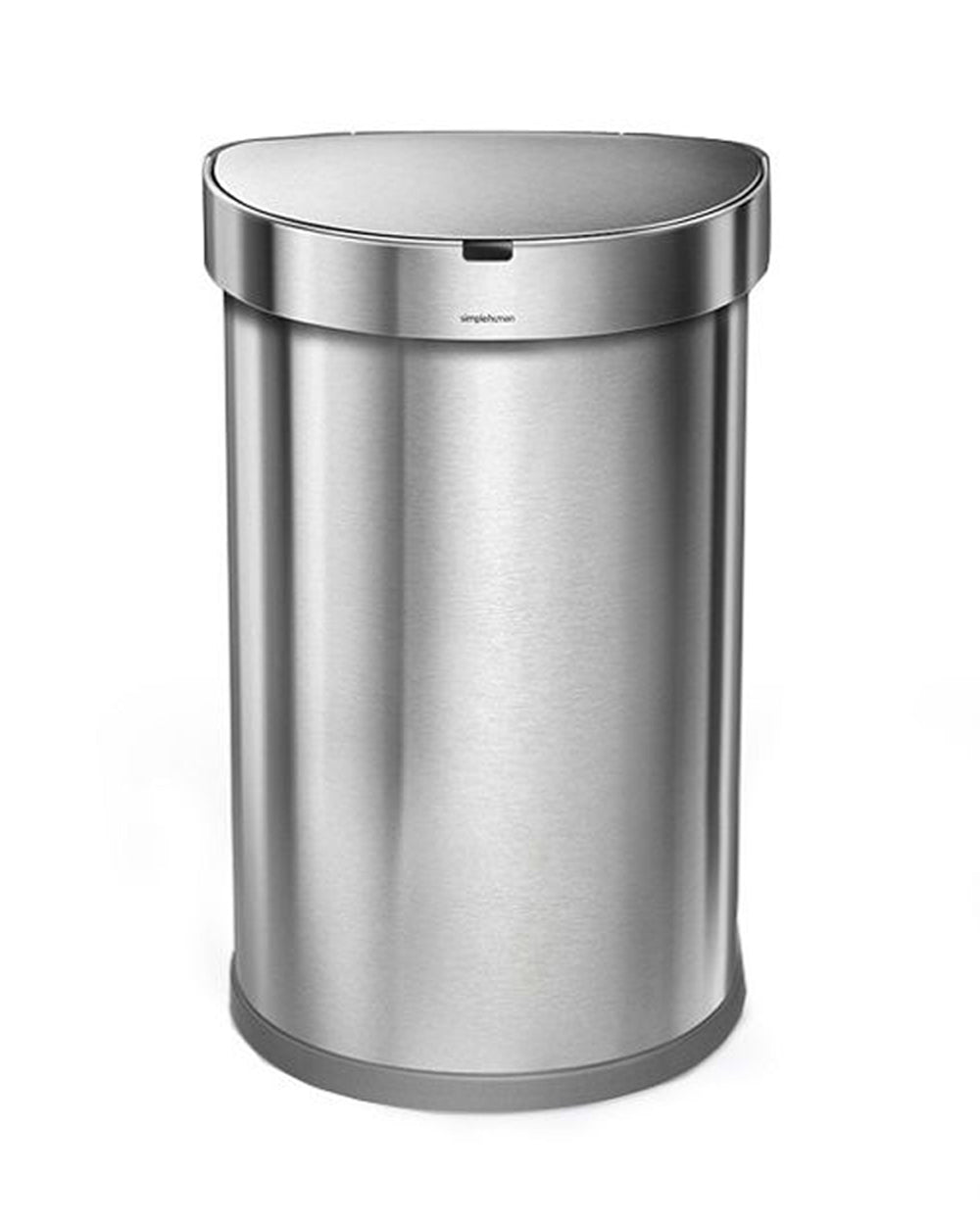 Simplehuman Stainless Steel Semi Round Sensor Bin with Liner Pocket 45 Liter