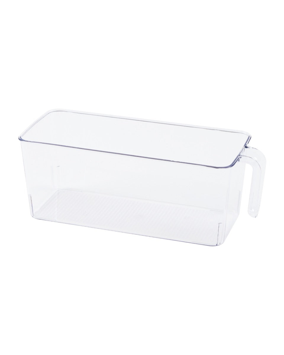 Homesmiths Fridge Organizer Small with Handle Clear