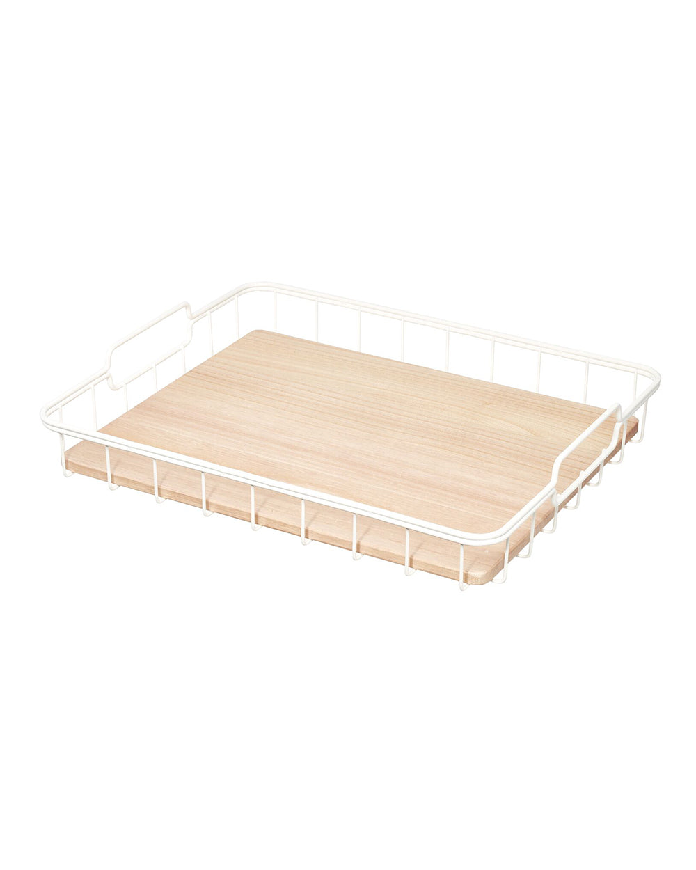 iDesign Wood & Paulownia Wood Serving Tray 14.5 x 17.5 x 3.2 inch