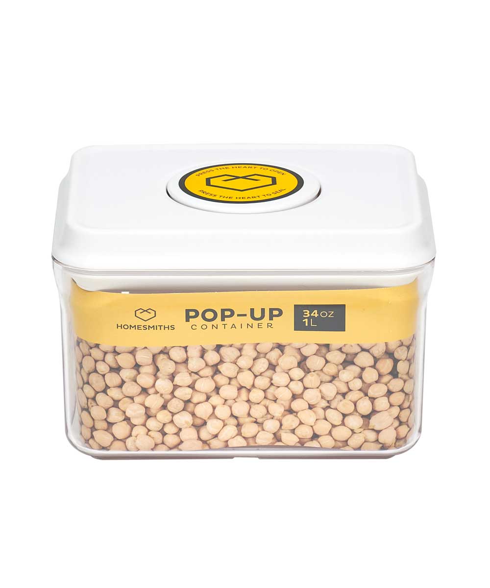 Homesmiths Airtight 1 Liter Rectangle Food Popup Container