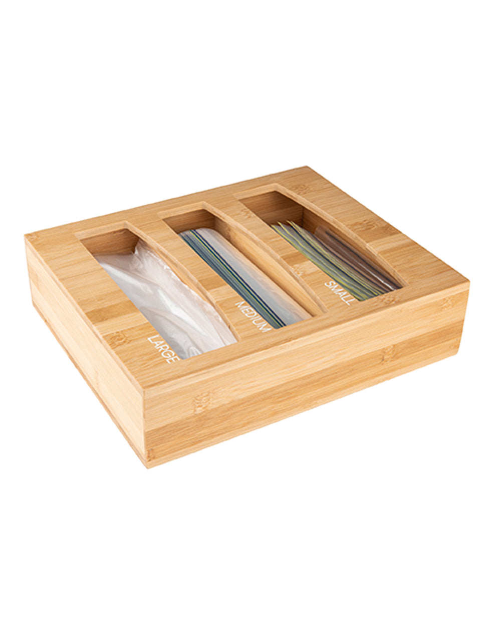 Little Storage Bamboo Sandwich Bag Organizer