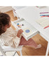 Homesmiths Junior Wooden Study Desk with Shelves & Drawers, White, H114 cm x W90 cm x D60 cm (Chair Not Included)