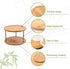 Honeybee Bamboo Turntable Organizer 21cm