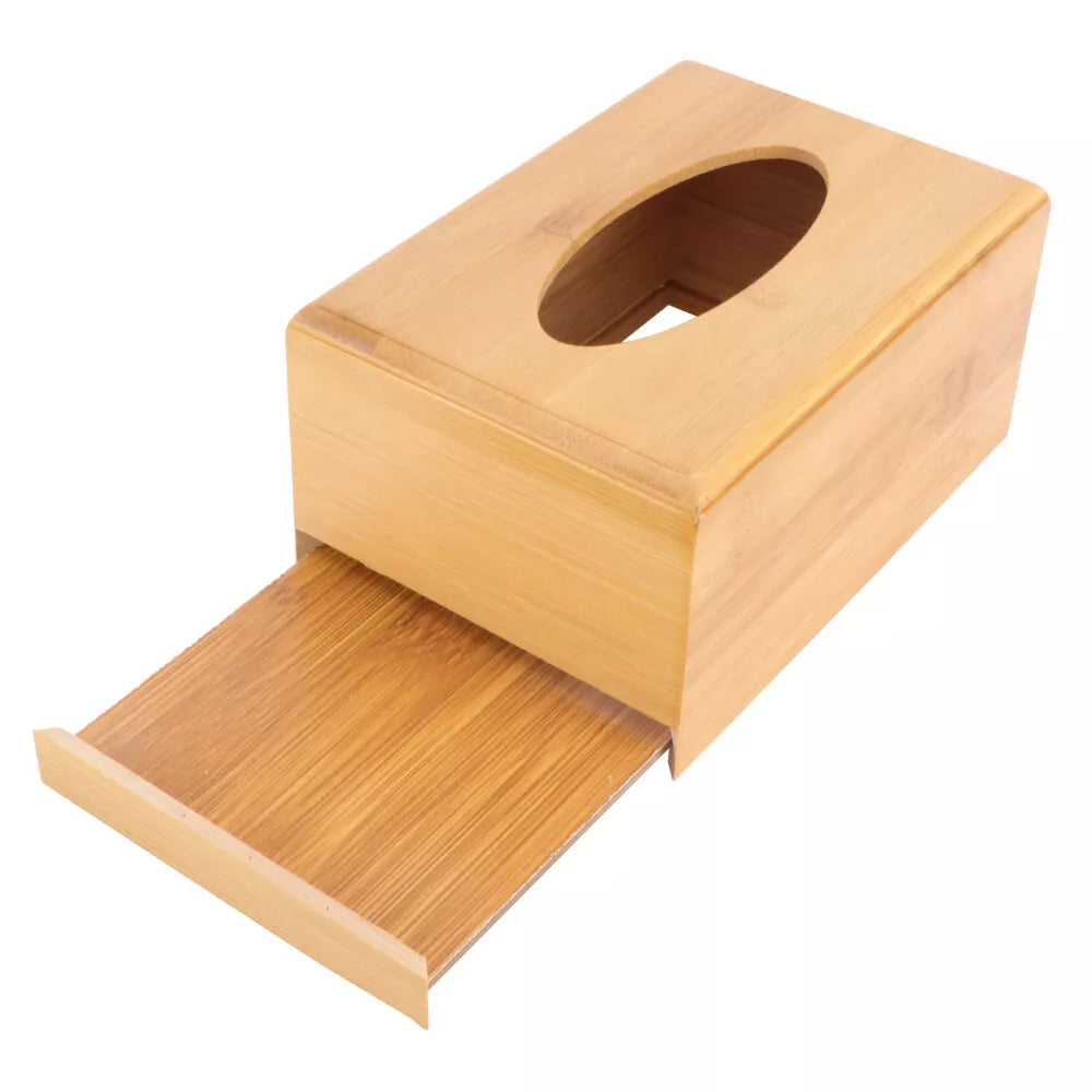 Honeybee Bamboo Tissue Holder 23 x 12 x 8.5 cm