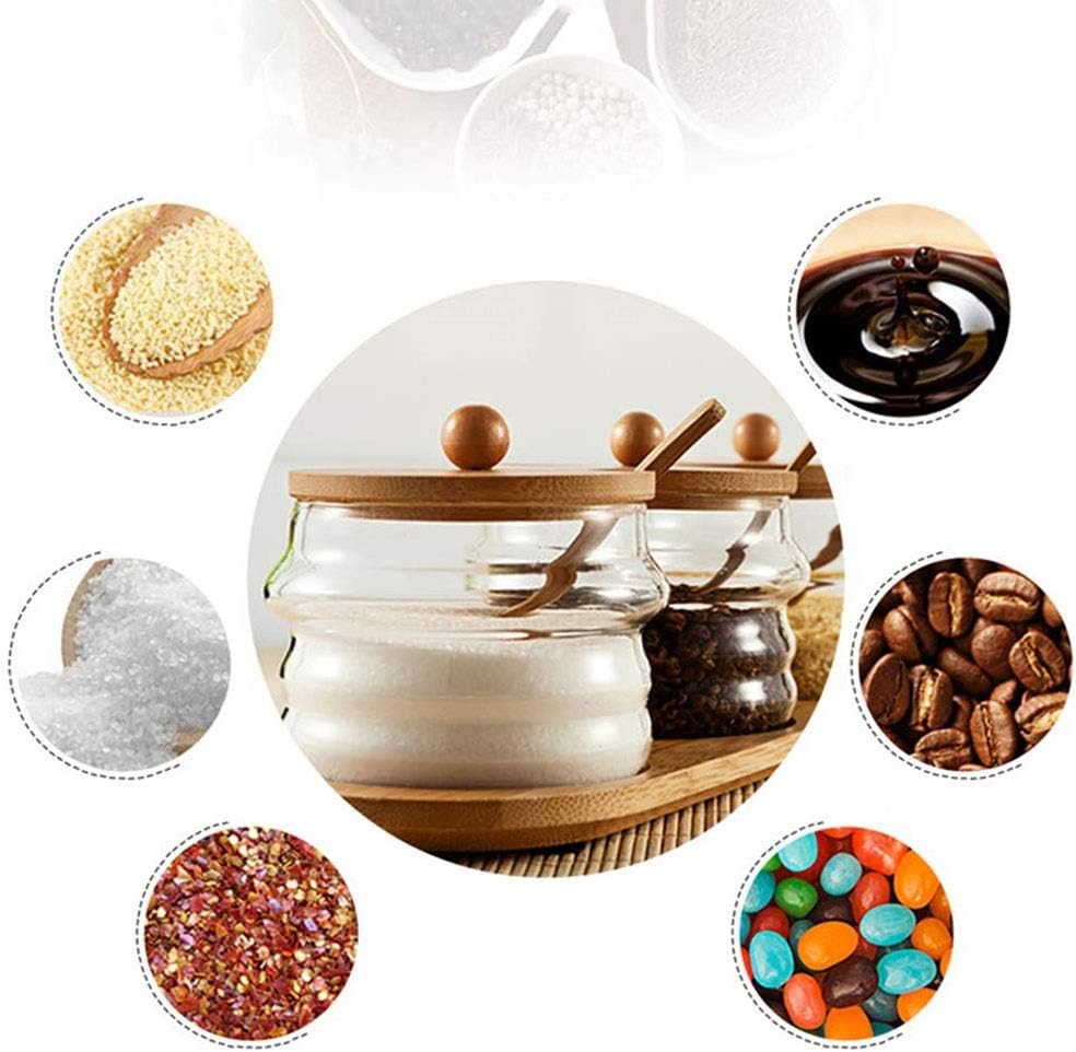 Honeybee 3 Pieces Glass Can Food Storage Containers