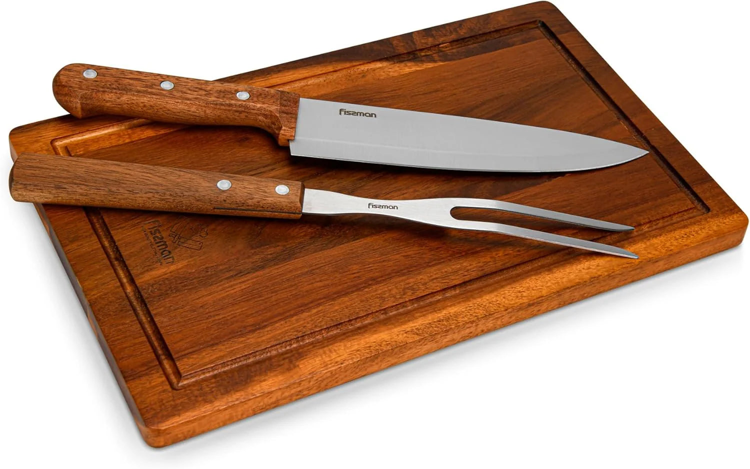 Fissman 3 Piece BBQ Set With Chopping Board