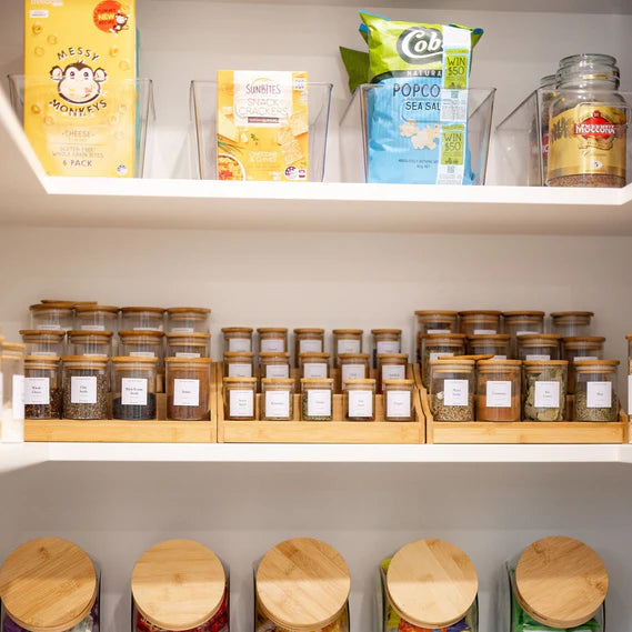 Honeybee 200ML Round Glass with Bamboo Cover