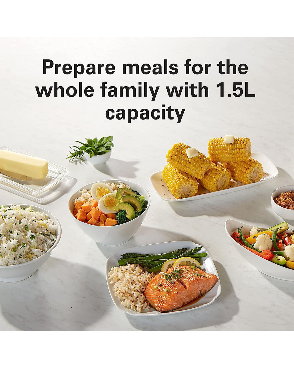 Hamilton Beach 1.5 Liter Rice Cooker & Steamer 500W (Display Unit)