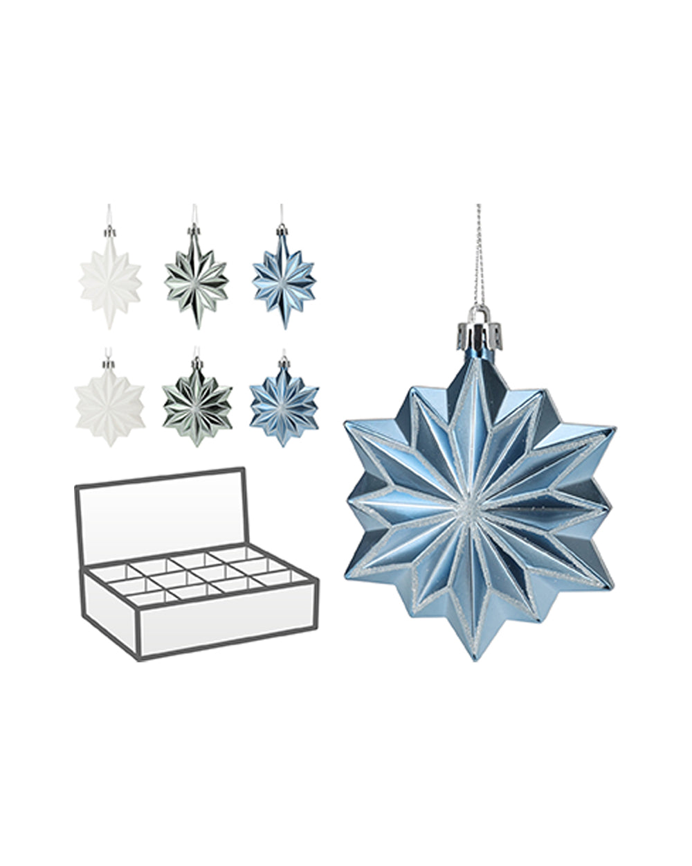 Homesmiths Star Hang Deco Assorted 1 Piece