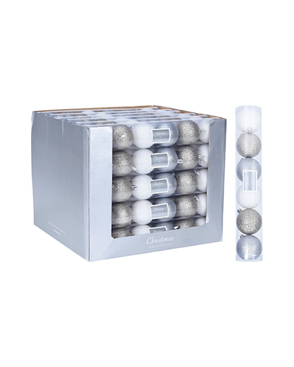 Homesmiths Xmas Ball 6 X 60Mm Set In Tube Assorted 1 Piece