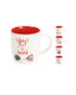 Homesmiths Xmas Mug New Bone Porcelain 320Ml Assorted 1 Piece