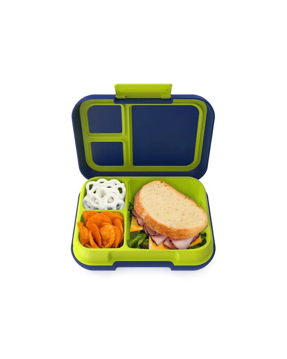 Bentgo Pop Lunch Box with Removable Divider Navy Blue Chartreuse