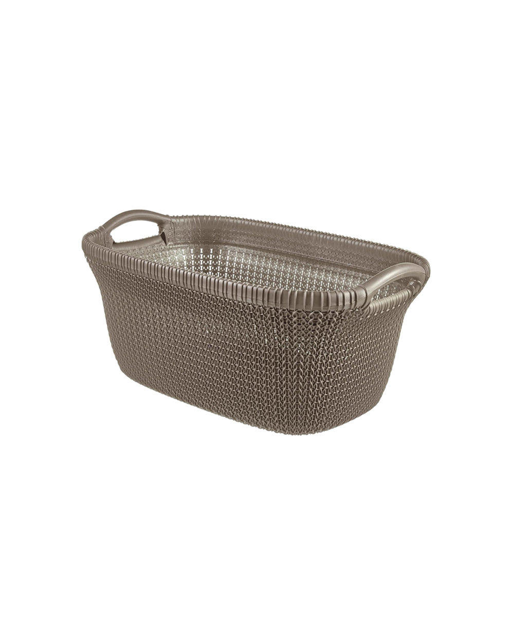 Curver 40 Liter Kint Large Laundry Basket Brown