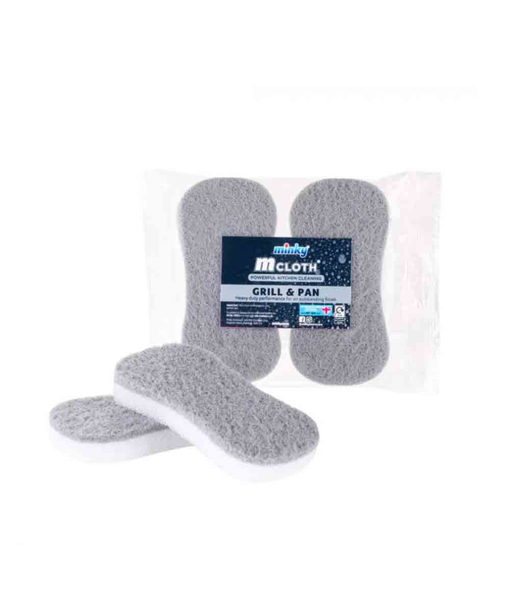 Minky Cloth Grill & Pan Scourer Pack of 2