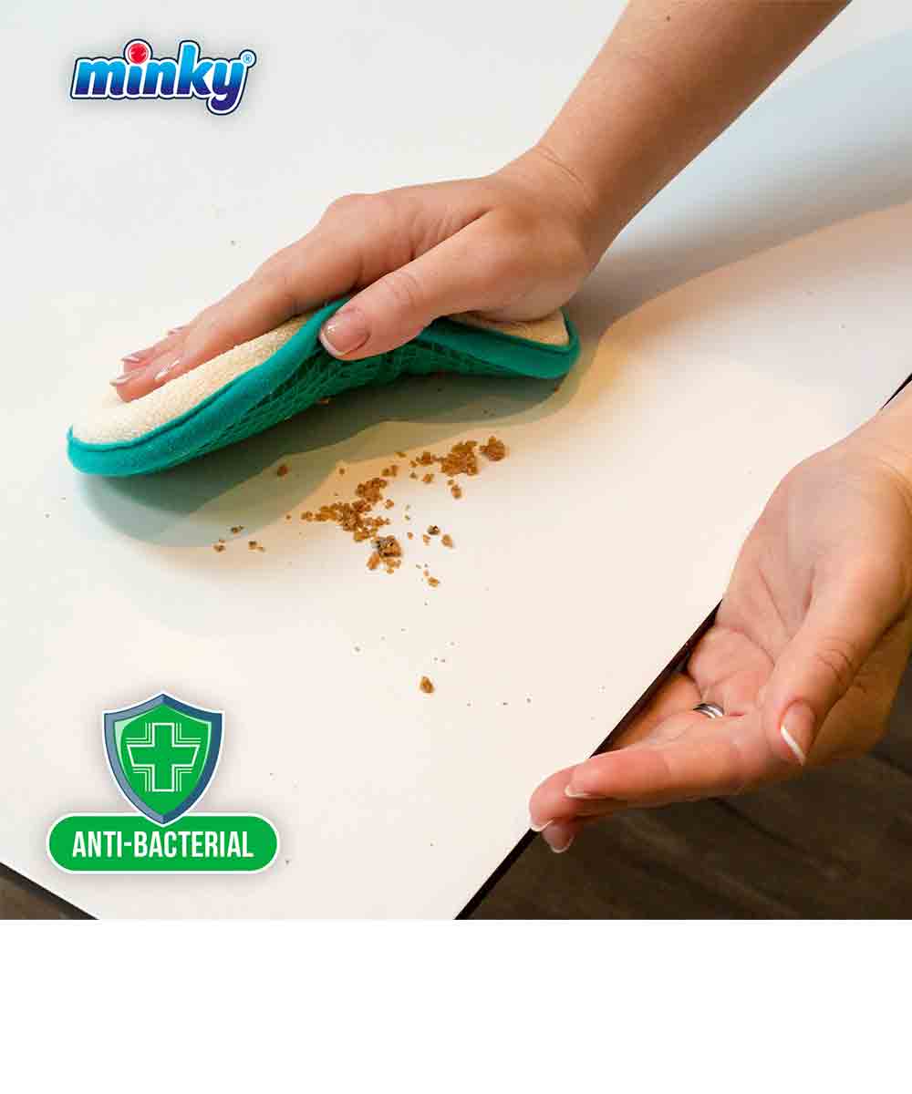 Minky Microfiber cloth anti-bacterial pad pack of 3