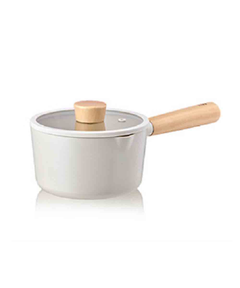 Neoflam White Color Fika Aluminum and Ceramic Milk Pan 16cm